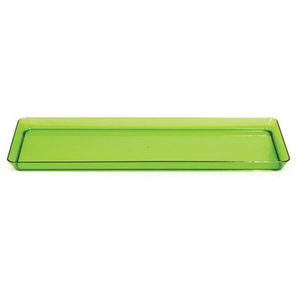 Trendware Trendware 179431 6 x 15.5 In. Translucent Green Rectangular Tray - Case of 6 AIQTDY